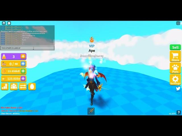 Bunny on NEW UPDATE Saber Simulator Roblox 10 17 2021