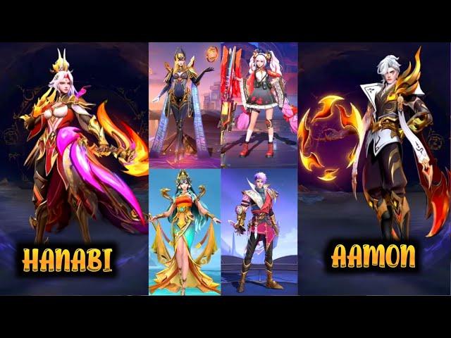 NEW SKIN AAMON, HANABI, LAYLA, VALENTINA MSC, GUSION, KADITA CREAT AND MANY MORE - MOBILE LEGENDS