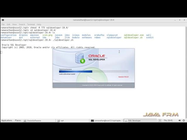 Oracle SQL Developer 19.4 Installation on Suse Linux Enterprise Server 12 and connect Oracle 19c