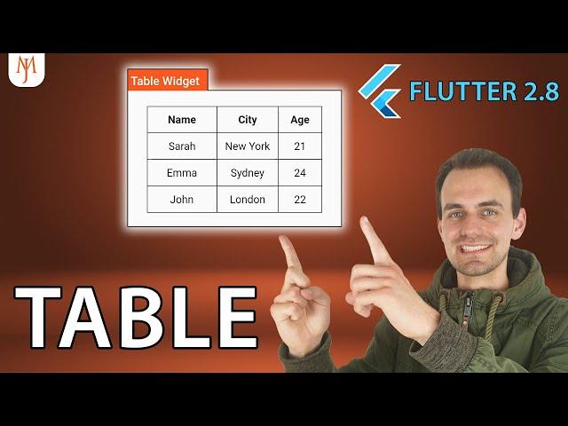 Flutter Tutorial - Table Widget [2022]