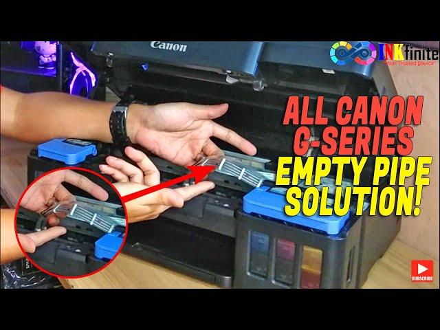 All Canon G Series Printer Empty Pipe Solution Beginner's Guide with English CC | INKfinite