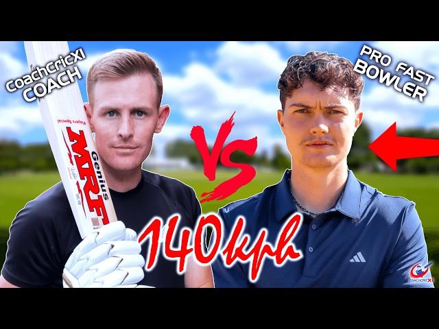 140kph PRO FAST BOWLER vs CRICKET COACH | Facing 4 OVERS of Pre-Season PACE from Daniel vd Merwe
