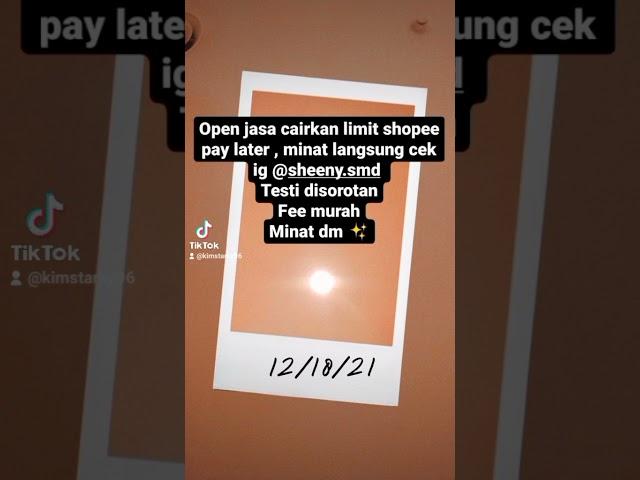 cara cairkan limit shopee paylater