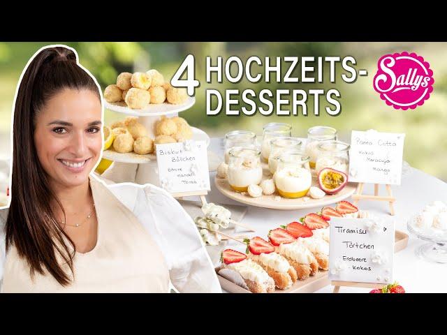 4 schnelle, einfache Desserts für deine Hochzeit/White Party ️