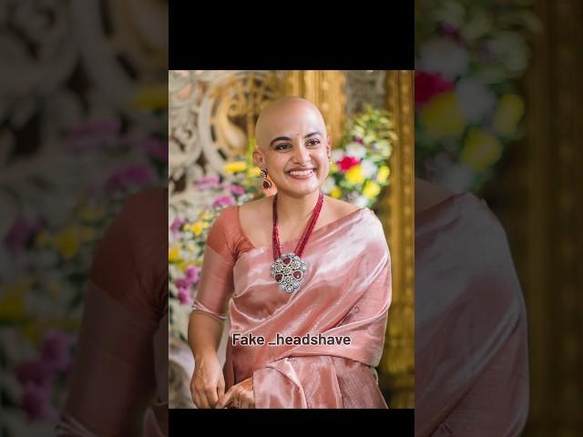 actress Nivetha Thomas head shave look edited #actress #funny #headshave #mottai #gundu #longhair