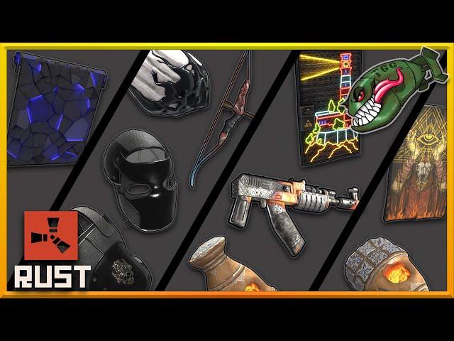 Rust Skins | Adobe Furnace, Black Diamond HQM, Neonwire Bow, Quarantine Rock, Heater AR #384