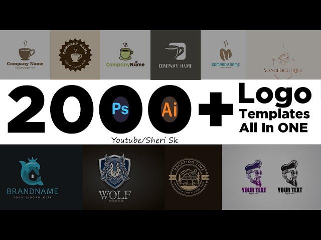 2000+ Logo Templates Download |Sheri Sk| Logo Mega Bundle Download