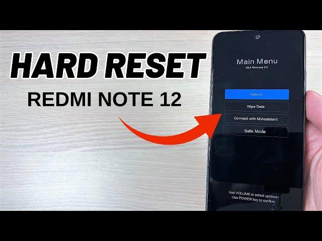 How to HARD RESET Xiaomi Redmi Note 12 & 12 Pro