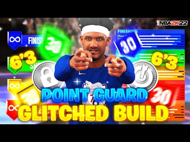 *NEW* GLITCHED 6'3 POINT GUARD BUILD NBA 2K22 NEXT GEN! BEST PG GLICH BUILD 2K22! BEST BUILD 2K22!