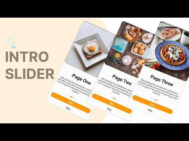 How to Add Intro Slider Screen in Flutter App