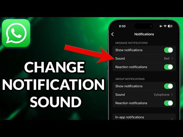 How To Change iPhone WhatsApp Notification Sound