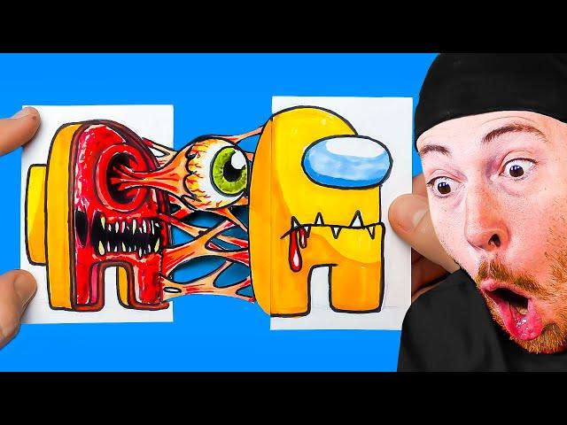 CRAZIEST Among Us Art Videos EVER!? (AMAZING!)