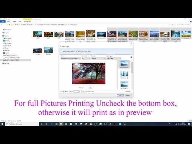 how to print multiple pictures on 1 a4 page paper in windows 7 & 10 in just 1 minute learn lesson