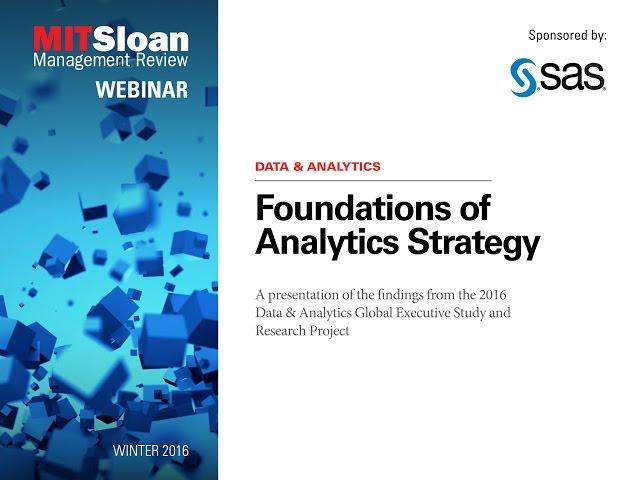 Foundations of Analytics Strategy