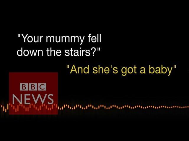 Listen to 3 year old's emergency call after pregnant mum falls down stairs - BBC News