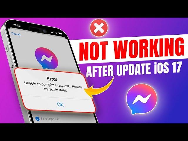 Facebook Messenger not Working on iPhone After the iOS 17 Update | Facebook Messenger Issue