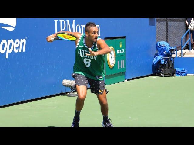 Nick Kyrgios Forehand Slow Motion - ATP Modern Tennis Forehand Next Gen Technique