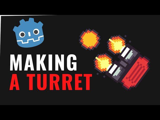 Make a 2D TURRET in Godot In UNDER 5 MINUTES