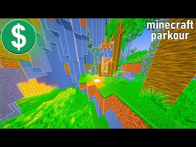 Minecraft Parkour Gameplay NO COPYRIGHT 4K