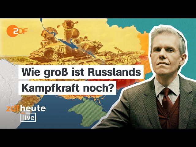 Gleitbomben und Drohnenangriffe: Hohe Verluste für Putin bei Charkiw-Offensive | ZDFheute live