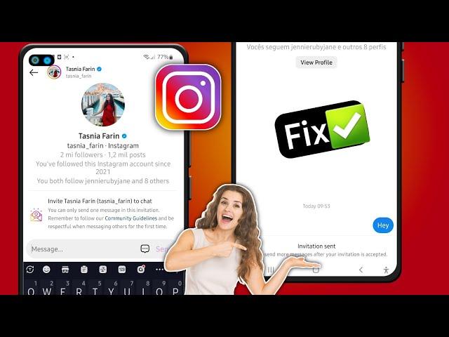 instagram invite sent problem | instagram invite message problem | instagram invitation sent problem