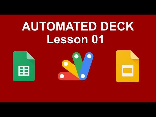 How to create a Google Slides deck | Automate Google Slides with Apps Script | Lesson 01