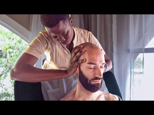 MOST GENTLE Champissage in Kampala Spa by Lovely African Lady [ASMR] 