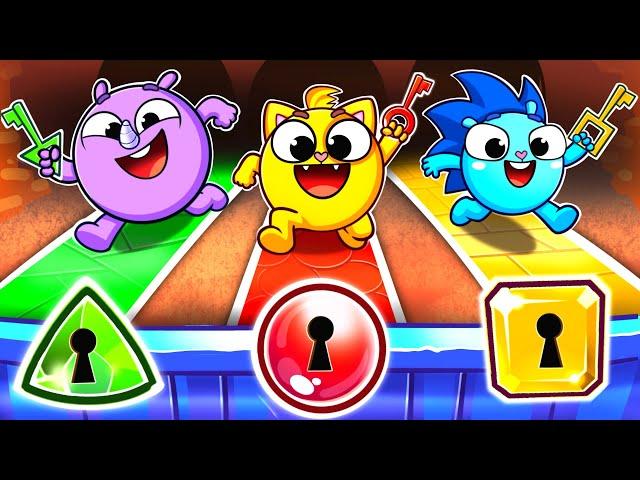 Magic Cube Challenge Song 🟩🟨🟥 Best Kids Songs  And Nursery Rhymes by Baby Zoo