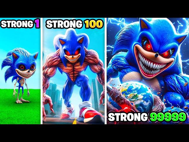 Weakest To STRONGEST SONIC.EXE In GTA 5!