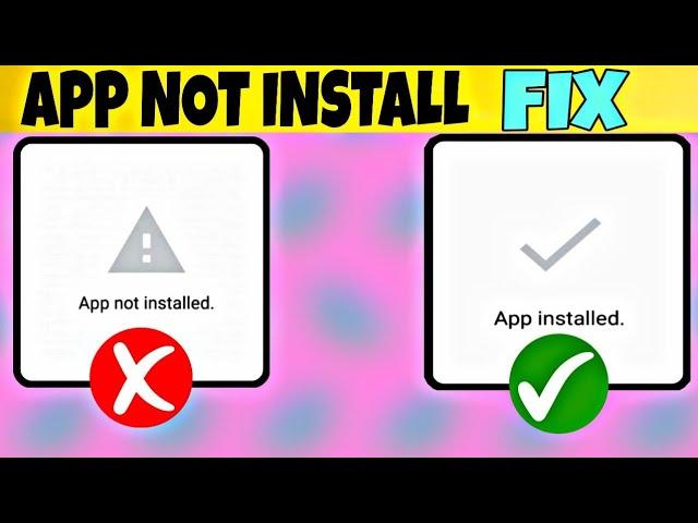App Not Installed || How to solve App not installed problem in any android Smartphone 2020