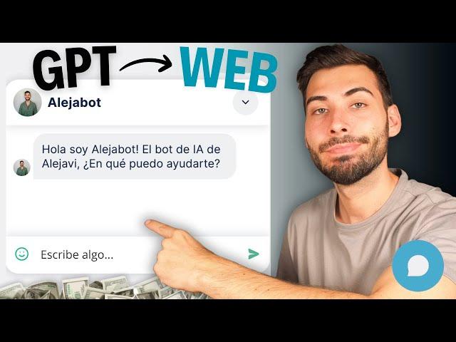 Cómo añadir un GPT a cualquier Web en Minutos  Tutorial FÁCIL SIN usar Código ni APIs