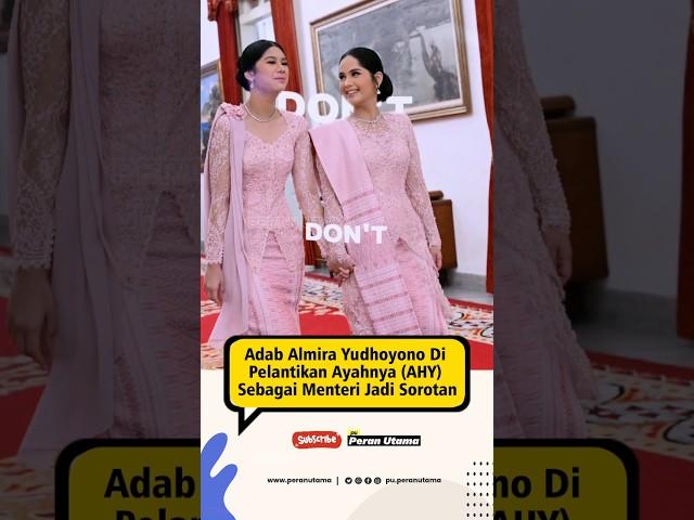 Adab Almira Yudhoyono di Pelantikan Ayahnya Jadi Sorotan #beritaartis #selebriti #artis