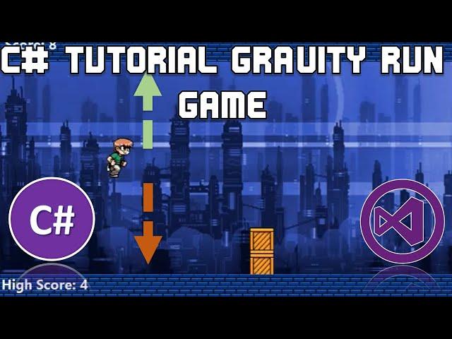 C# Projects - Create a Gravity Run Game with Windows Form in Visual Studio