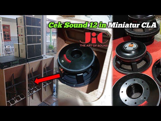 Pasang Speaker JIC LA12100 & JBL 12 IN Ke BOX CLA MINIATUR