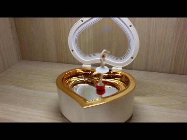 Review & Tutorial Kotak Musik Music Box Love Balet Balerina Kaca Kado Hadiah Sedang[POI POI SHOP]