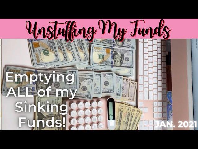 Unstuffing ALL of my Sinking Funds | Cash Counting | Baddies & Budgets