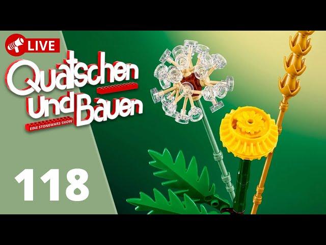 Pusteblume! Neue LEGO Polybags und erster Blick auf Botanischen Garten | Quatschen & Bauen 118 LIVE