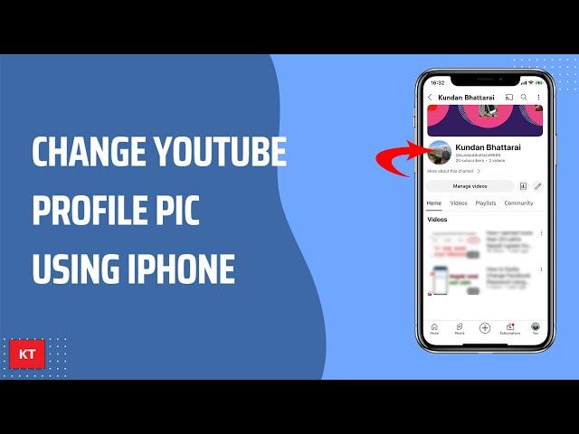 How to change YouTube profile picture using iPhone (2024)