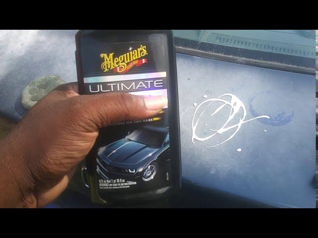 Meguiar's ultimate compound demo review on the worst paint in the world  lol