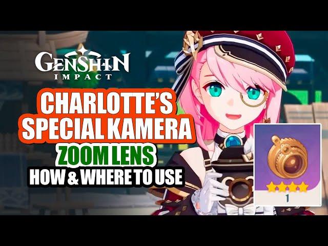 Special Analysis Zoom Lens Guide (Where & How To Use ) | Charlotte Kamera Passive | Genshin Impact