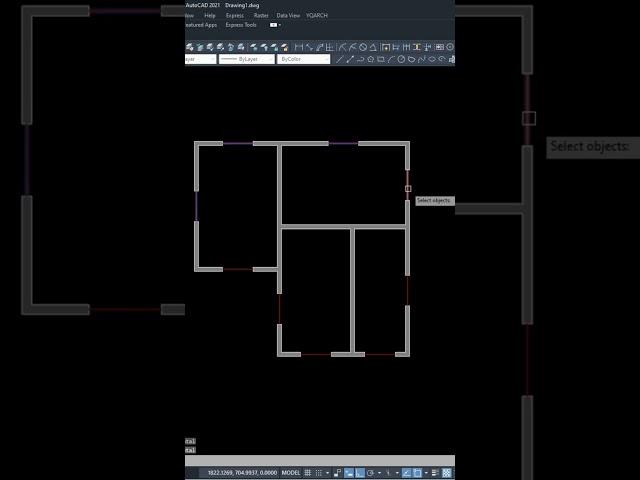 Line to window #autocaddesign #autocad #civilengineering