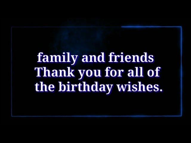 Best Thank You Replies to Birthday Wishes.| In English language