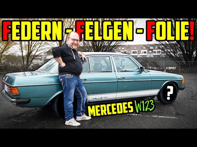 TIEFER, BREITER & trotzdem LANGSAM! - Mercedes W123 200 - Probefahrt + Prüfstand!