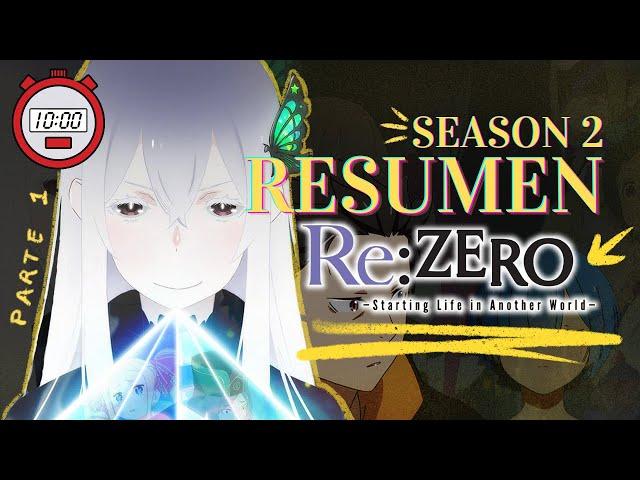 RE ZERO | Resumen De Primera Parte De La Segunda Temporada (10 minutos más o menos)