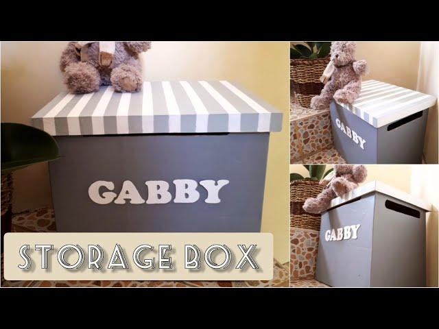 DIY CARDBOARD STORAGE BOX | ORGANIZER