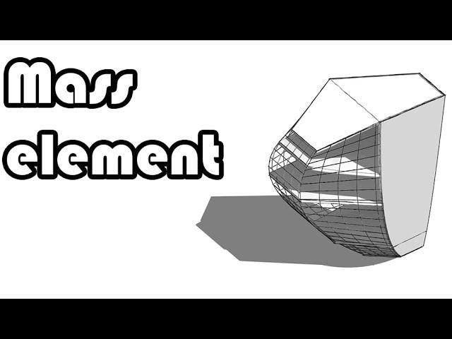 Learn Revit in 5 minutes: Mass element #11