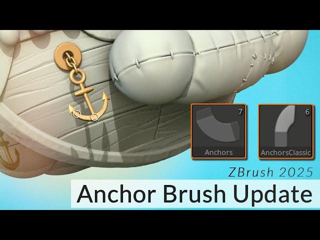 ZBrush 2025 Anchor Brush Update: New Bend Anchor Brush + Tips!