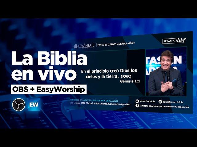 Cómo mostrar los versículos de la Biblia en OBS con EasyWorship | TUTORIAL