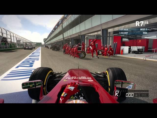 F1 2014 Manual Pit Stop [Manual   Behind Teammate]