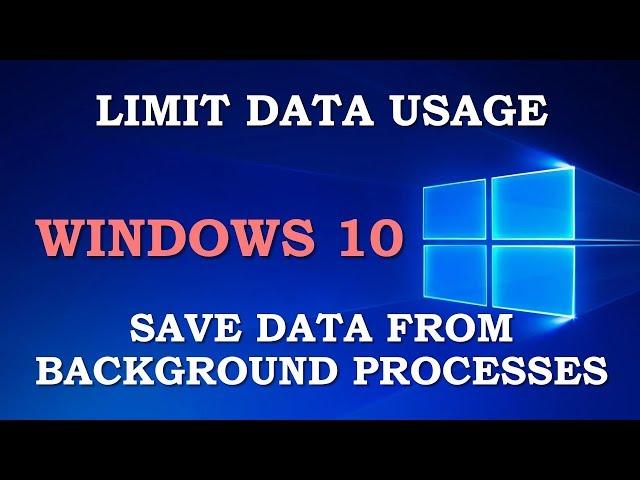 How To Save Internet Data In Windows 10 | Stop Windows Update